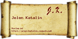 Jelen Katalin névjegykártya